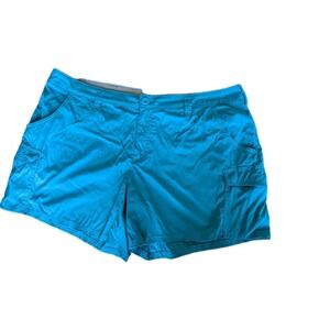 Worldwide Sportsman Women's Shorts Size 16 Turquoise Board Shorts Waterproof